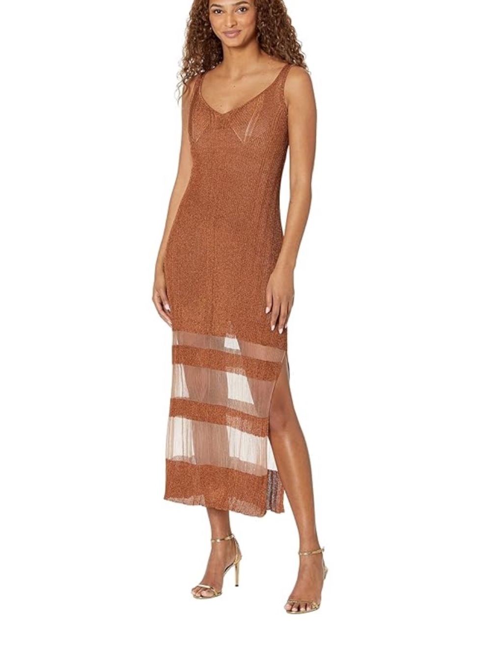 Ted Baker Kalara Metallic Mesh Kalara Midi / Maxi Dress 2